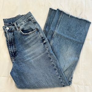 Zara High Rise Wide Leg Jeans